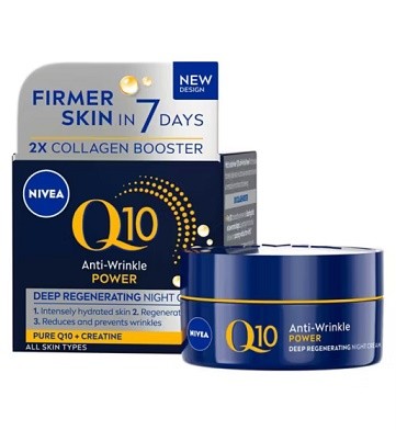 Nivea visage Q10 noční krém 50ml - Kosmetika Pro ženy Péče o obličej Krémy